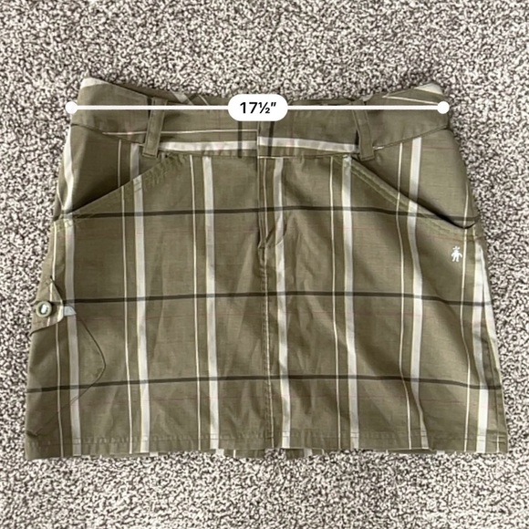 Smartwool Plaid Merino Wool Mini Skirt – Gorpcore Utility Outdoors Preppy - Picture 13 of 15